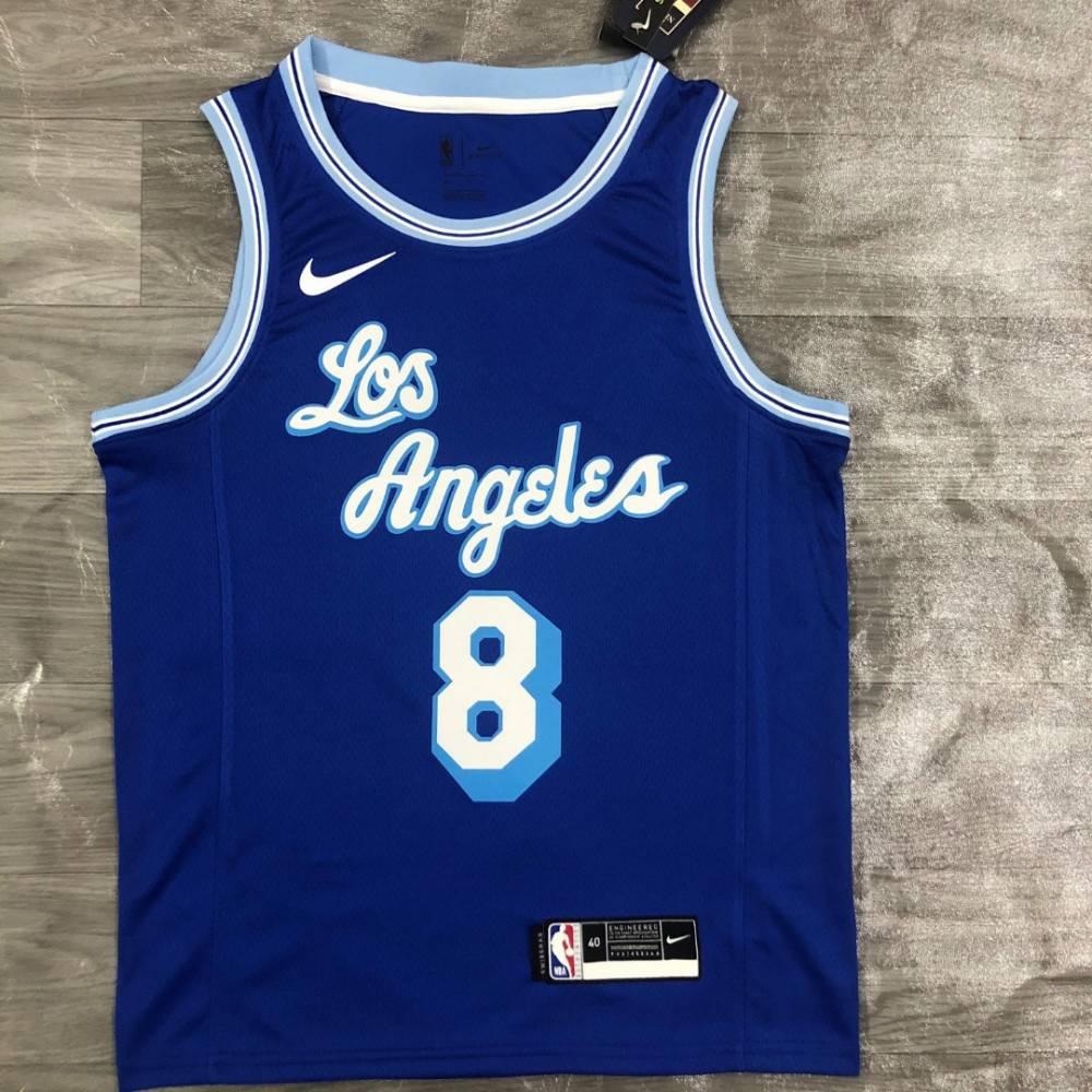 Men's Los Angeles Lakers Kobe Bryant #8 Blue 2020 Swingman Jersey - Classic Edition-Pro Kit Vault | Brand New 26/27 Sports Jerseys